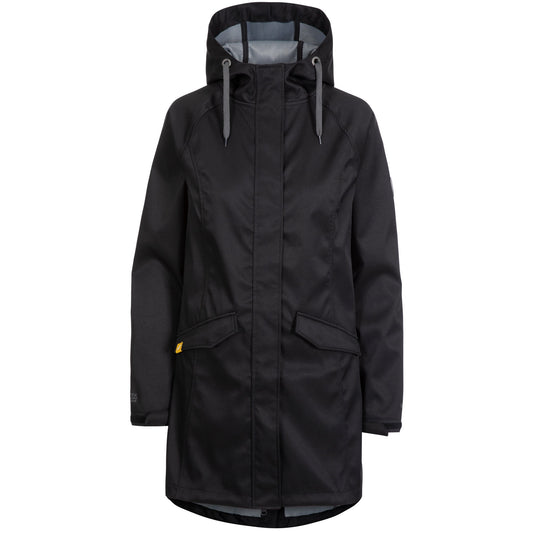 Black - Front - Trespass Womens-Ladies Matilda Waterproof Softshell Jacket