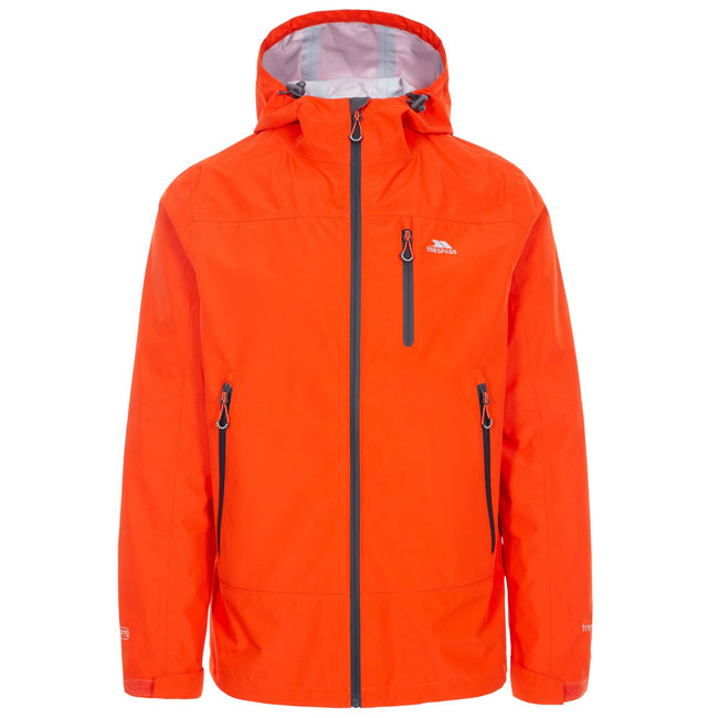 Flame - Front - Trespass Mens Rakenfard Waterproof Jacket