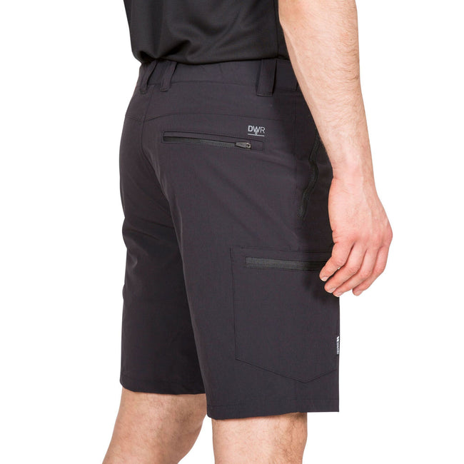 Black - Lifestyle - Trespass Mens Gatesgillwell Water Repellent Cargo Shorts