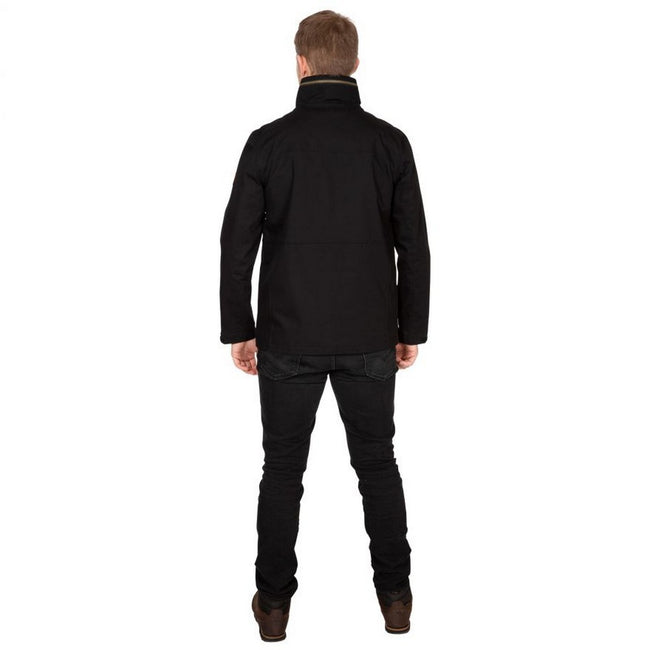 Black - Side - Trespass Mens Rainthan Waterproof Jacket