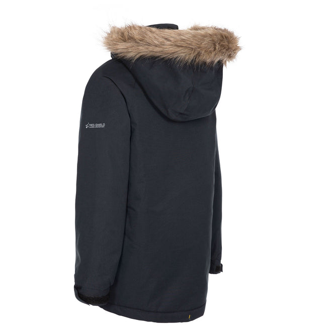 Black - Back - Trespass Childrens-Kids Upbeat Parka