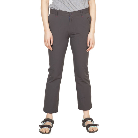 Dark Grey - Front - Trespass Womens-Ladies Zulu Cropped Trousers