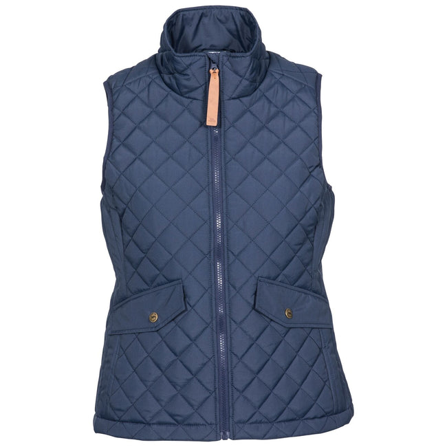 Navy - Back - Trespass Womens-Ladies Larisa Quilted Gilet