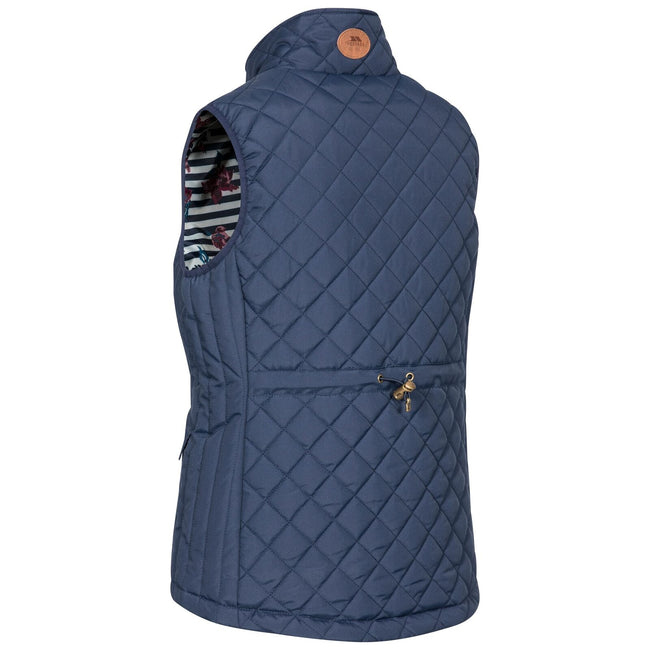 Navy - Back - Trespass Womens-Ladies Larisa Quilted Gilet