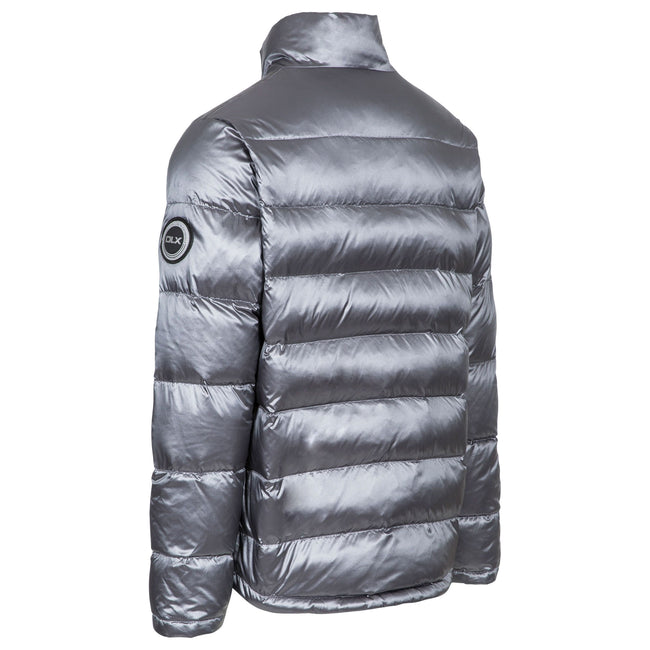 Pewter Grey - Back - Trespass Mens Gene DLX Down Jacket