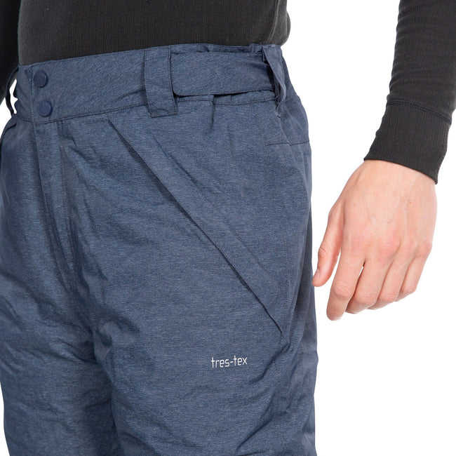 Navy Marl - Lifestyle - Trespass Mens Denver Ski Trousers