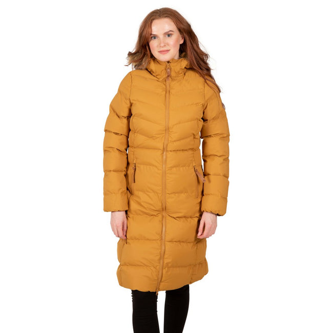 Sandstone - Side - Trespass Womens-Ladies Audrey Padded Jacket