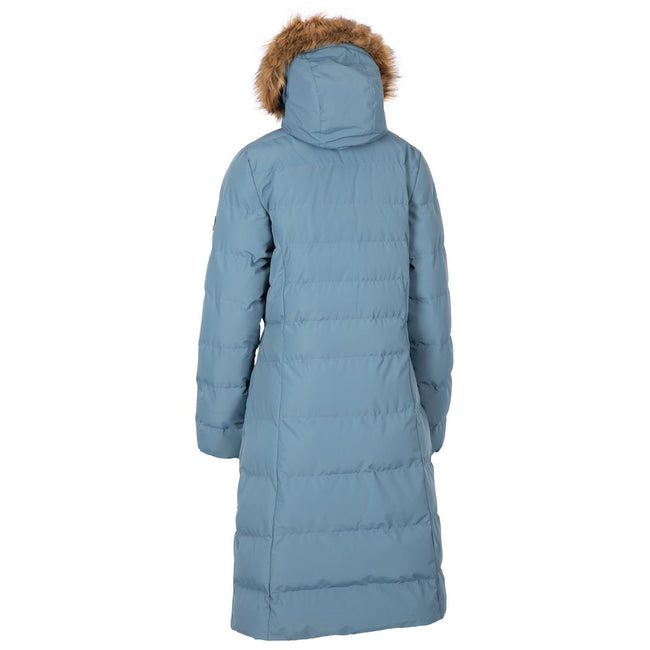 Pewter - Back - Trespass Womens-Ladies Audrey Padded Jacket