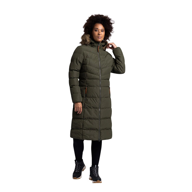 Dark Vine - Side - Trespass Womens-Ladies Audrey Padded Jacket