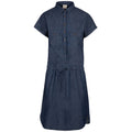 Navy-Chambray - Front - Trespass Womens-Ladies Talula Dress