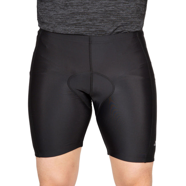 Black - Front - Trespass Mens Decypher II Cycling Shorts