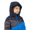 Blue - Side - Trespass Childrens-Kids Layout Padded Jacket