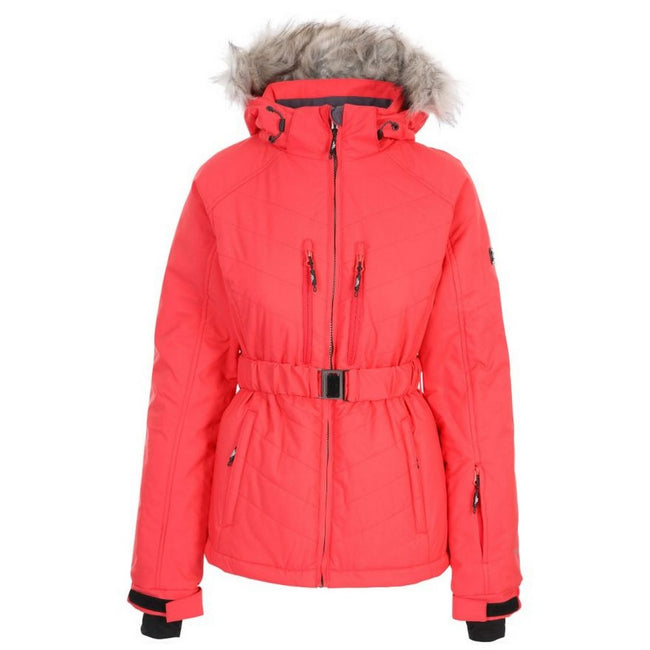 Hibiscus Red - Front - Trespass Womens-Ladies Camila Waterproof Ski Jacket