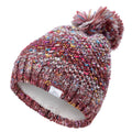 Dark Cherry - Side - Trespass Womens-Ladies Zabella Knitted Beanie