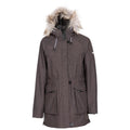 Dark Grey - Front - Trespass Womens-Ladies Caption Waterproof Parka