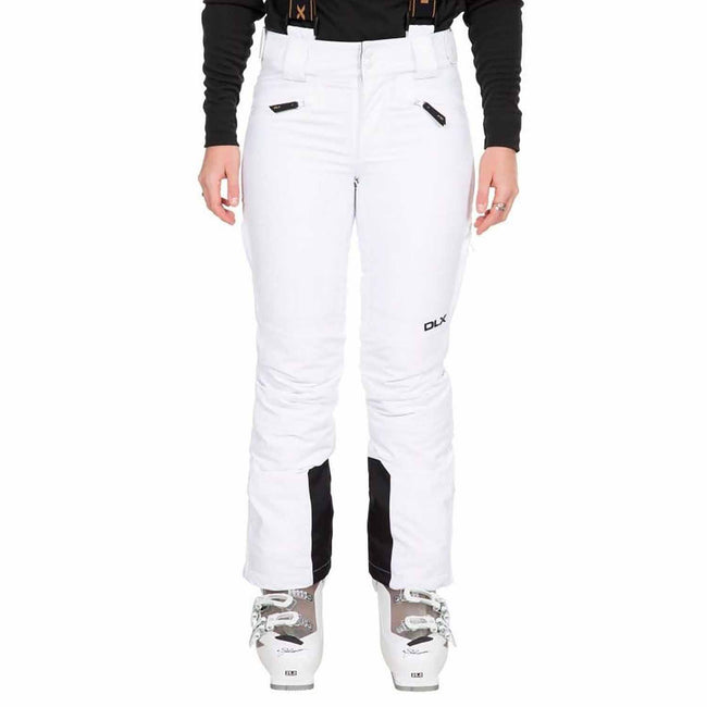 White - Front - Trespass Womens-Ladies Sylvia Ski Trousers