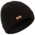 Black - Front - Trespass Womens-Ladies Twisted Knitted Beanie