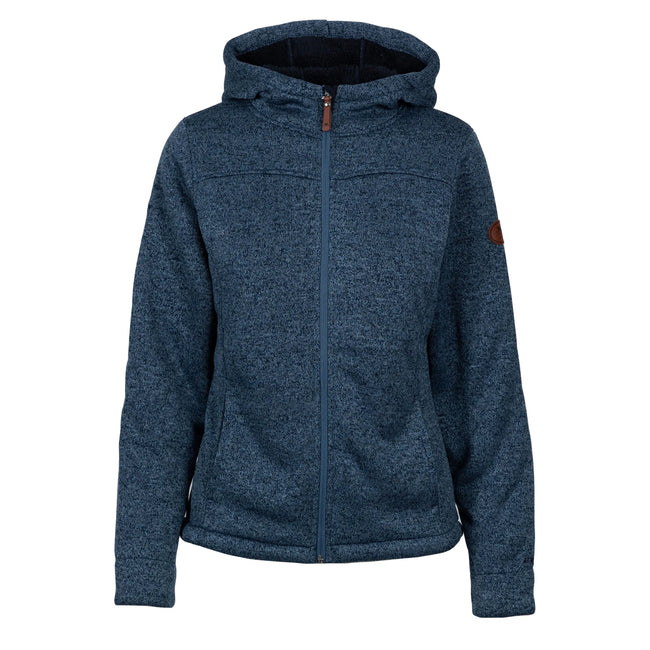 Navy - Front - Trespass Womens-Ladies Teesta Fleece Hoodie