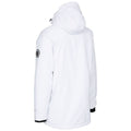 White - Back - Trespass Mens Harris Waterproof Jacket