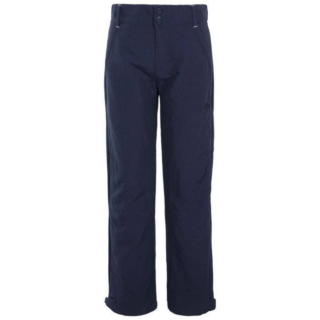 Navy - Front - Trespass Childrens-Kids Decisive Trousers
