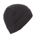 Black - Side - Trespass Unisex Adult Crackle Reflective Beanie