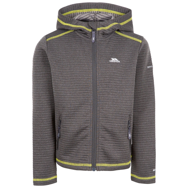 Carbon - Front - Trespass Boys Fortunate Fleece Hoodie