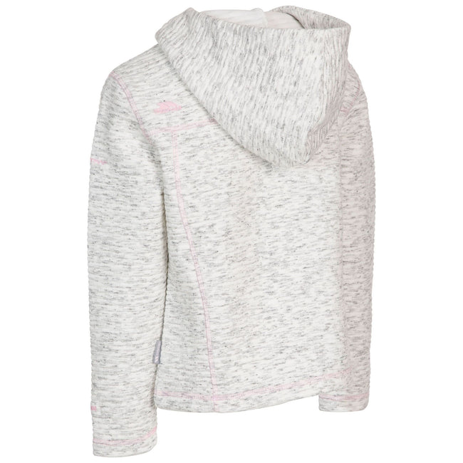 White - Back - Trespass Girls Hostile Fleece Hoodie