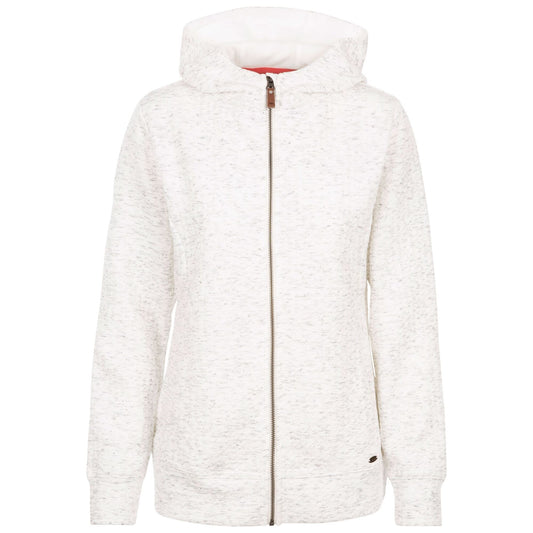 Ghost White Marl - Front - Trespass Womens-Ladies Winnie Hoodie