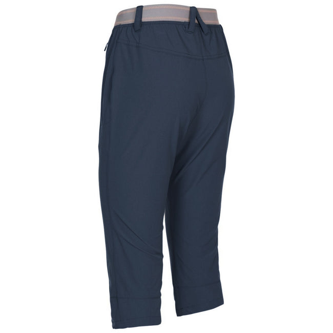 Navy - Back - Trespass Womens-Ladies Grateful 3-4 Shorts