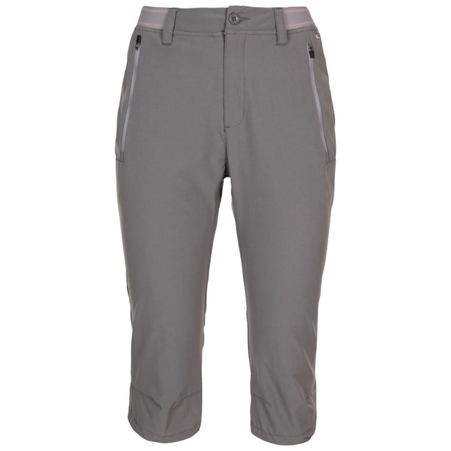 Storm Grey - Front - Trespass Womens-Ladies Grateful 3-4 Shorts