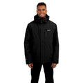 Black - Side - Trespass Mens Oswarm Waterproof Jacket