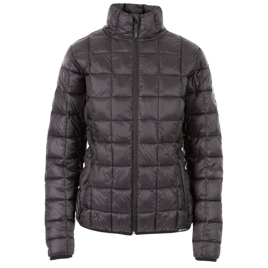 Black - Front - Trespass Womens-Ladies Melina DLX Padded Jacket