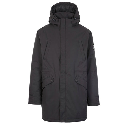 Dark Grey - Front - Trespass Mens Caleb DLX Waterproof Jacket