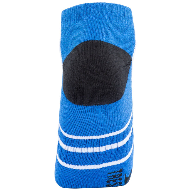 Blue - Side - Trespass Unisex Adult Dinky Trainer Socks