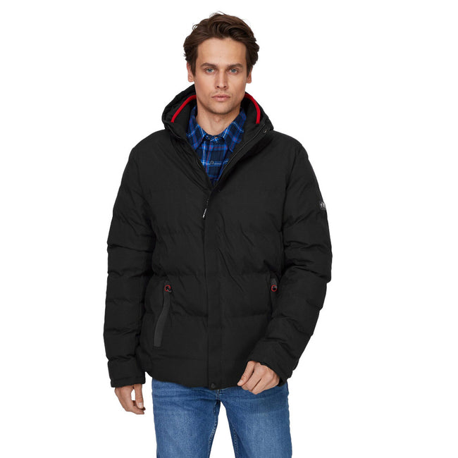 Black - Side - Trespass Mens Habbton Padded Jacket