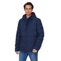 Navy - Side - Trespass Mens Habbton Padded Jacket