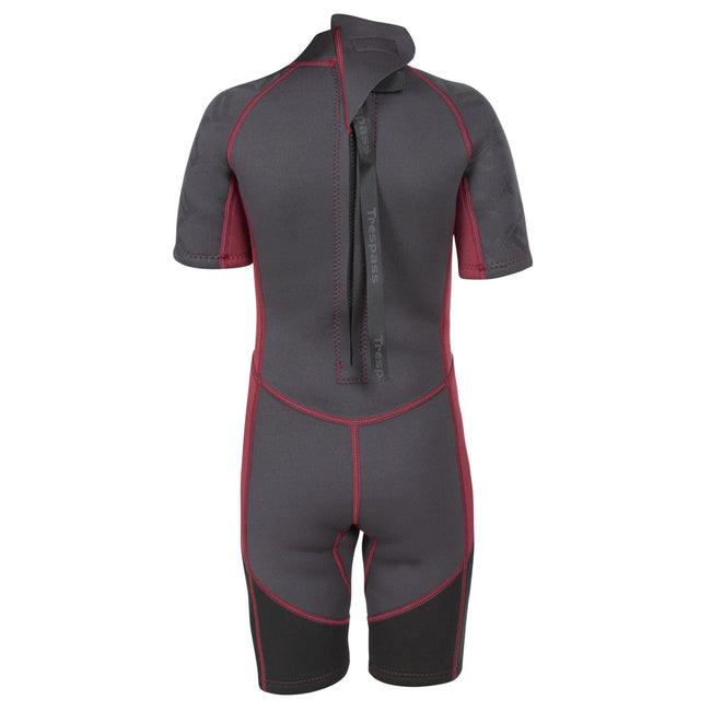 Black - Pack Shot - Trespass Childrens-Kids Milo 3mm Wetsuit