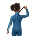 Cosmic Blue Marl - Side - Trespass Childrens-Kids Lillian Wetsuit