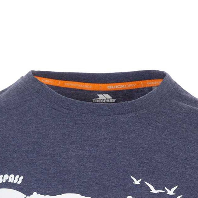 Navy Marl - Lifestyle - Trespass Mens Lakehouse T-Shirt