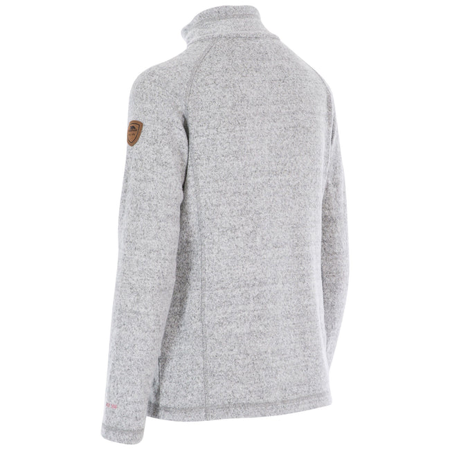 Grey Marl - Lifestyle - Trespass Womens-Ladies Tenderness Leather Fleece Top