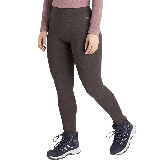 Grey Marl - Front - Trespass Womens-Ladies Fuzzy Sherpa Leggings