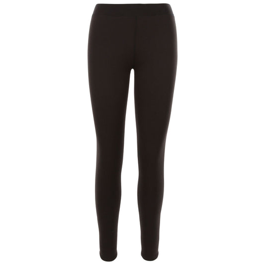 Black - Front - Trespass Womens-Ladies Fuzzy Sherpa Leggings