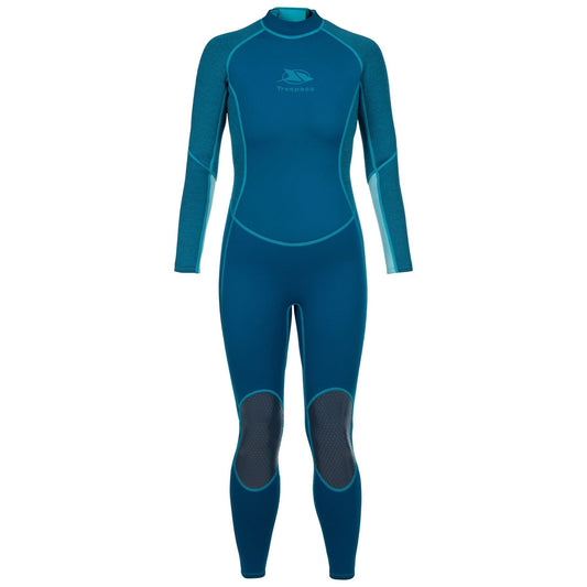 Cosmic Blue Marl - Front - Trespass Womens-Ladies Lox Wetsuit