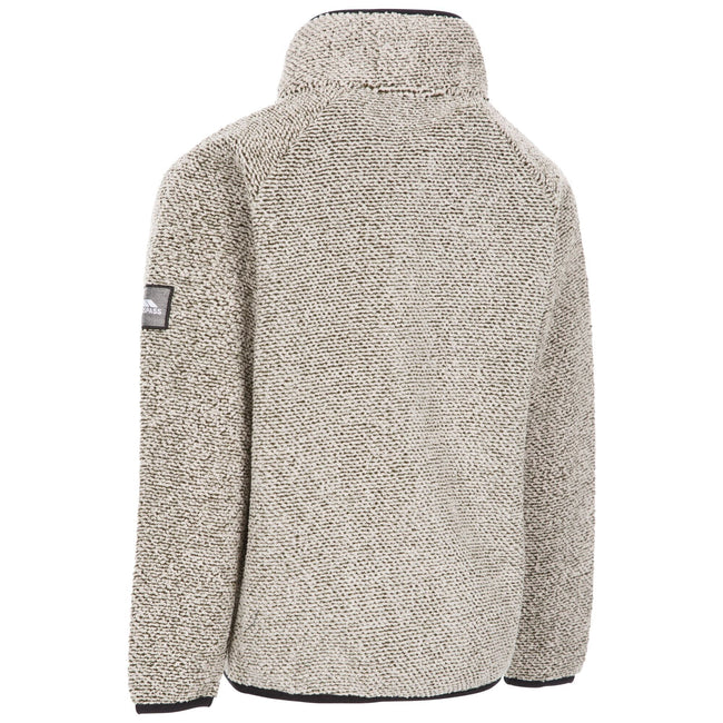 Beige - Back - Trespass Boys Checked Fleece