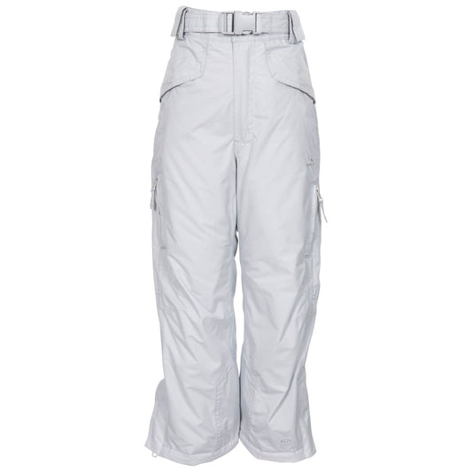 Pale Grey - Front - Trespass Childrens-Kids Marvelous Insulated Ski Trousers