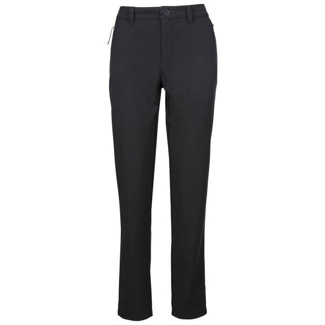 Black - Front - Trespass Womens-Ladies Peak DLX Hiking Trousers