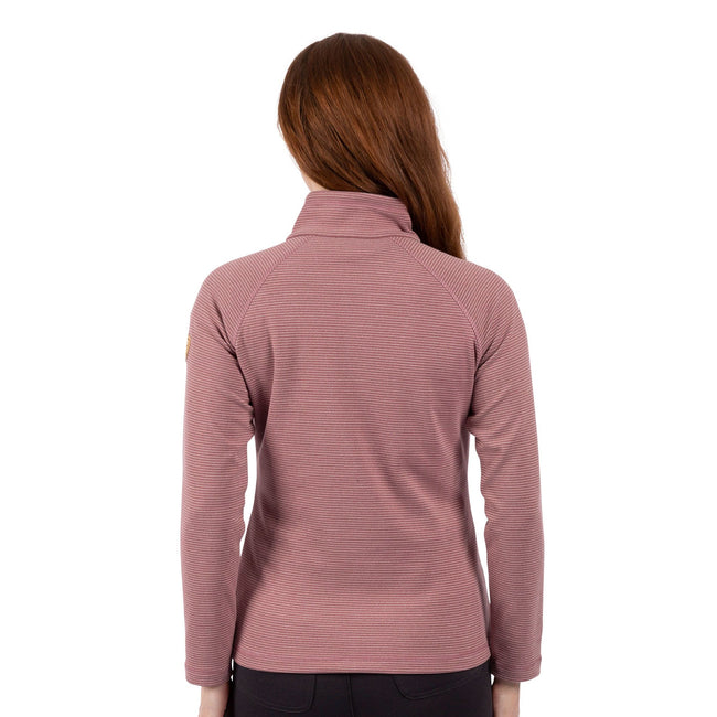 Rose Blush Marl - Lifestyle - Trespass Womens-Ladies Olga Leather Fleece Top
