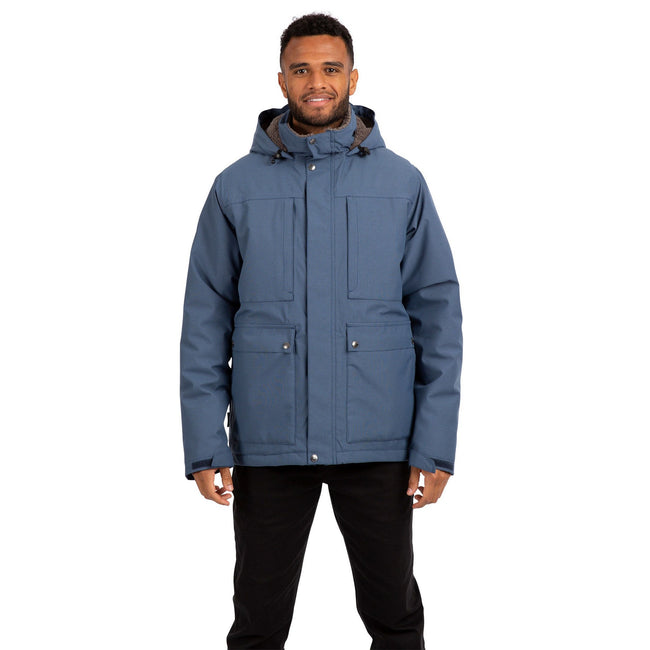Smokey Blue - Side - Trespass Mens Rolando Waterproof Jacket