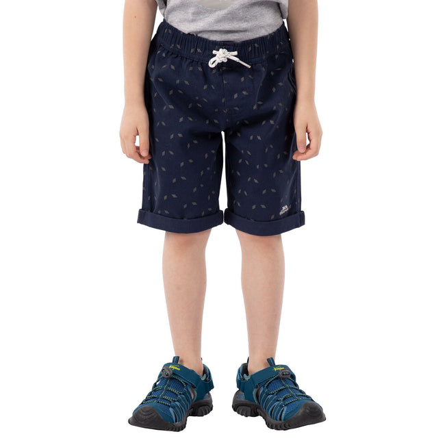 Navy-Grey - Pack Shot - Trespass Boys Publish Casual Shorts