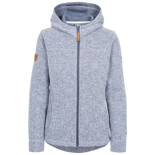 Denim Blue - Front - Trespass Childrens-Kids Reserve Fleece Full Zip Hoodie